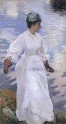 John Singer Sargent Lady Fishing Mrs Ormond Spain oil painting artist